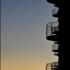 Balkon mit Hafenblick