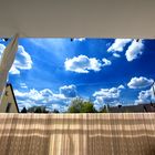 Balkon mit Himmel