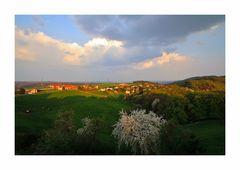 Balkonblick am Frühlingsabend