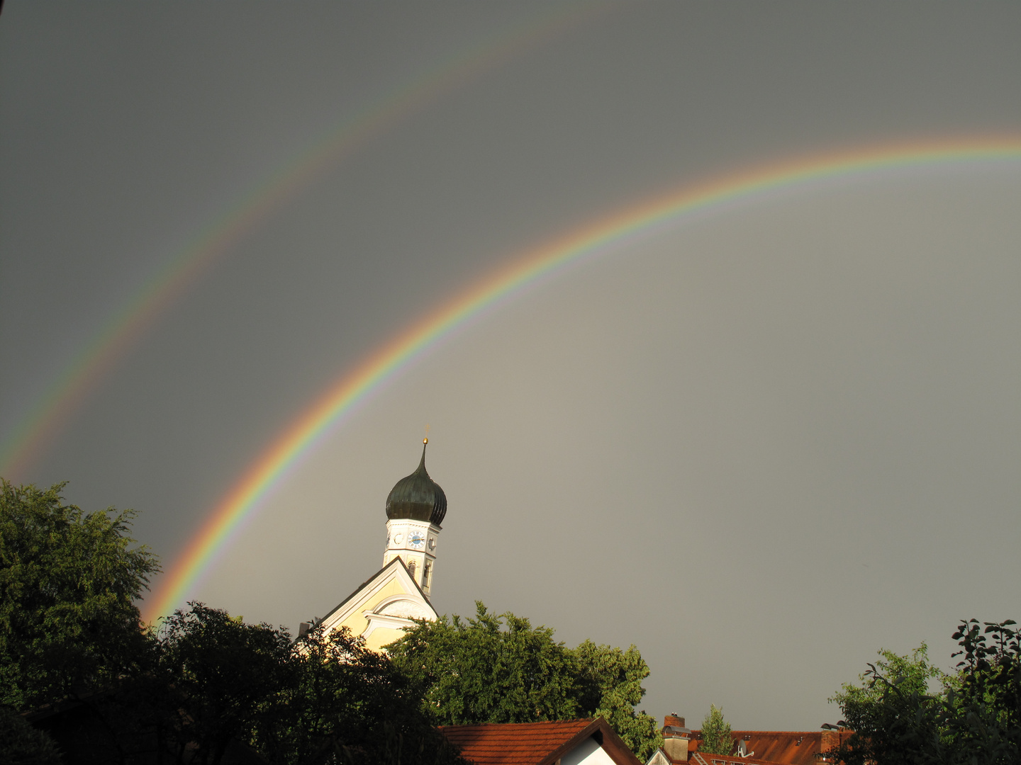 Balkonblick - I - Regenbogen