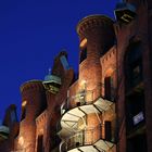 Balkone in der Speicherstadt in Hamburg