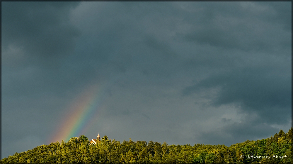 Balkonfrühstücksblick ..