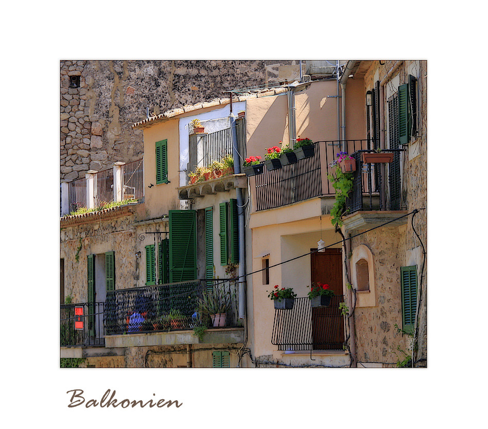 Balkonien in Valldemossa