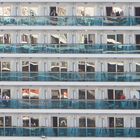 Balkonparade auf dem Kreuzfahrtschiff