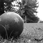 Ball im Garten