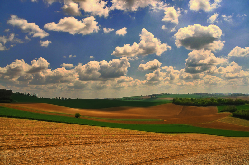 ballade dans le GERS par temps orageux