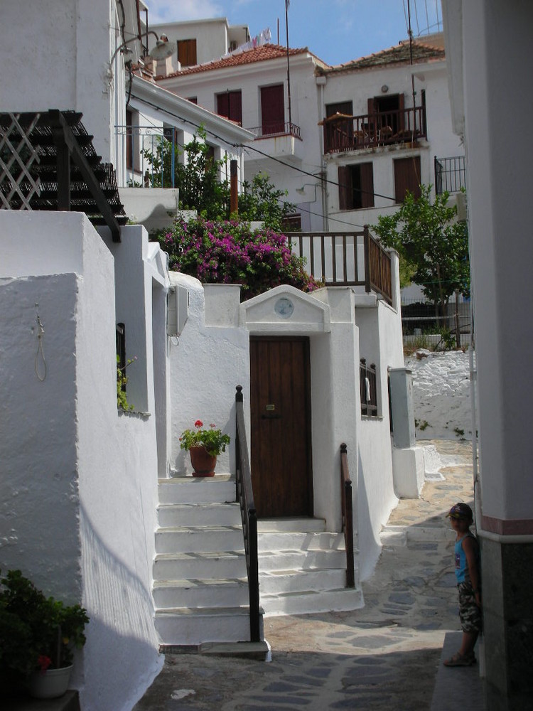 Ballade dans le village de Skopelos