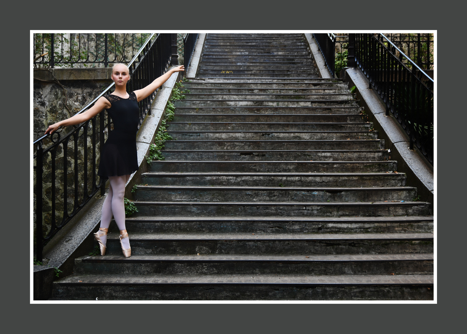 Ballet dans les escaliers