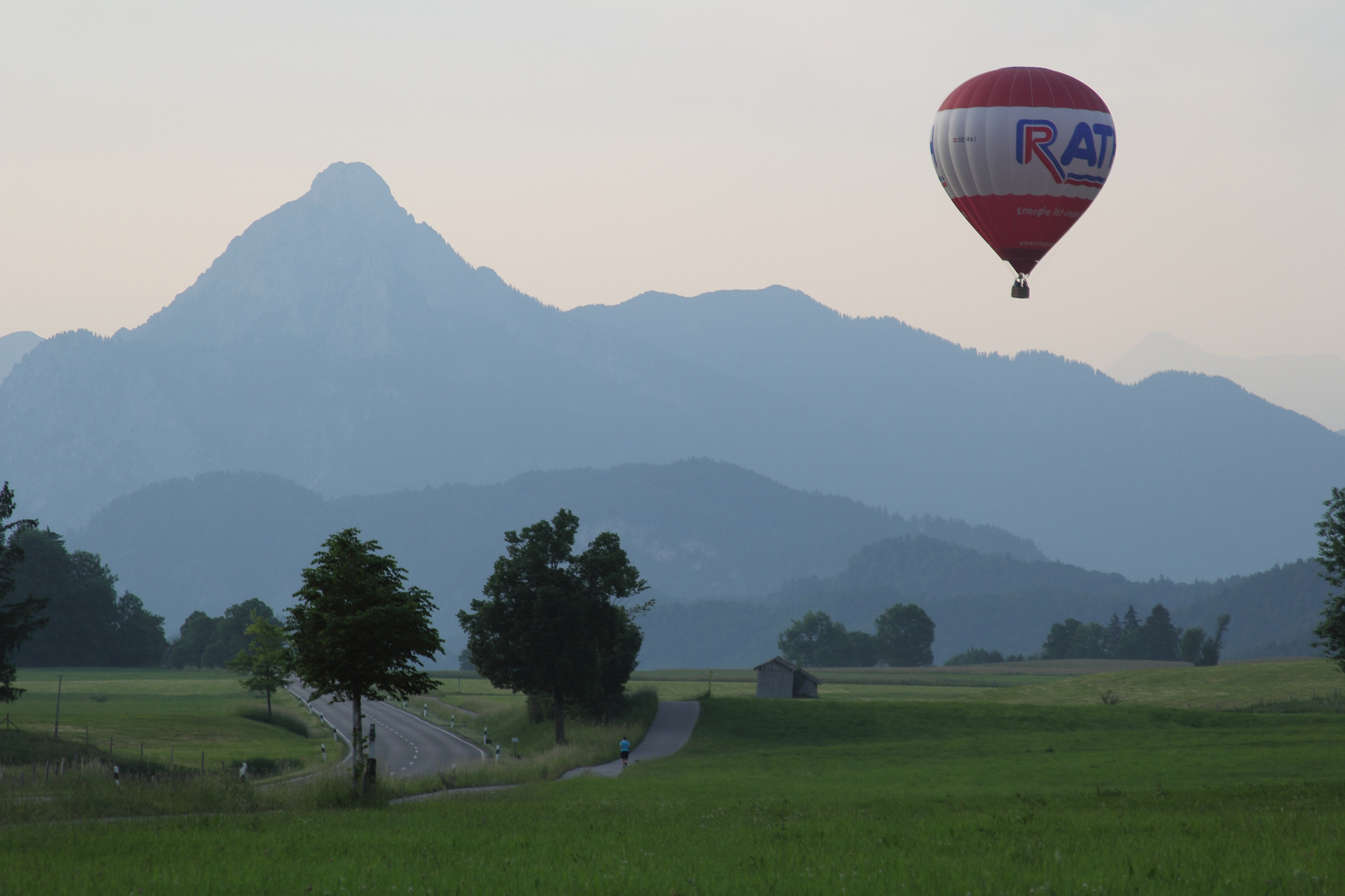 Ballon Aggenstein  - Morgendliche Fahrt nach Füssen - 19 6 2021