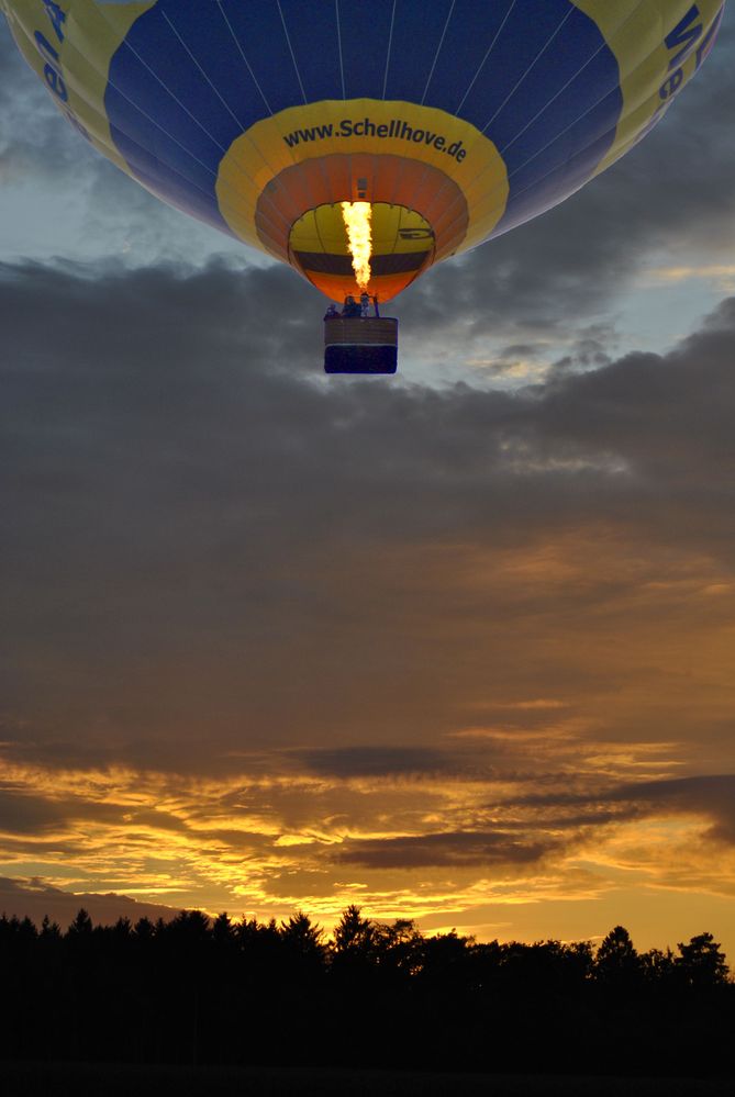 Ballon am Abend