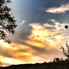 Ballon am Abendhimmel