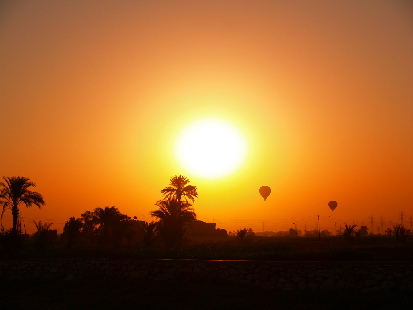 Ballon am Morgen