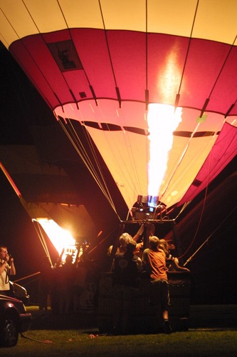 ballon glühen bei der mongolfiade in münster