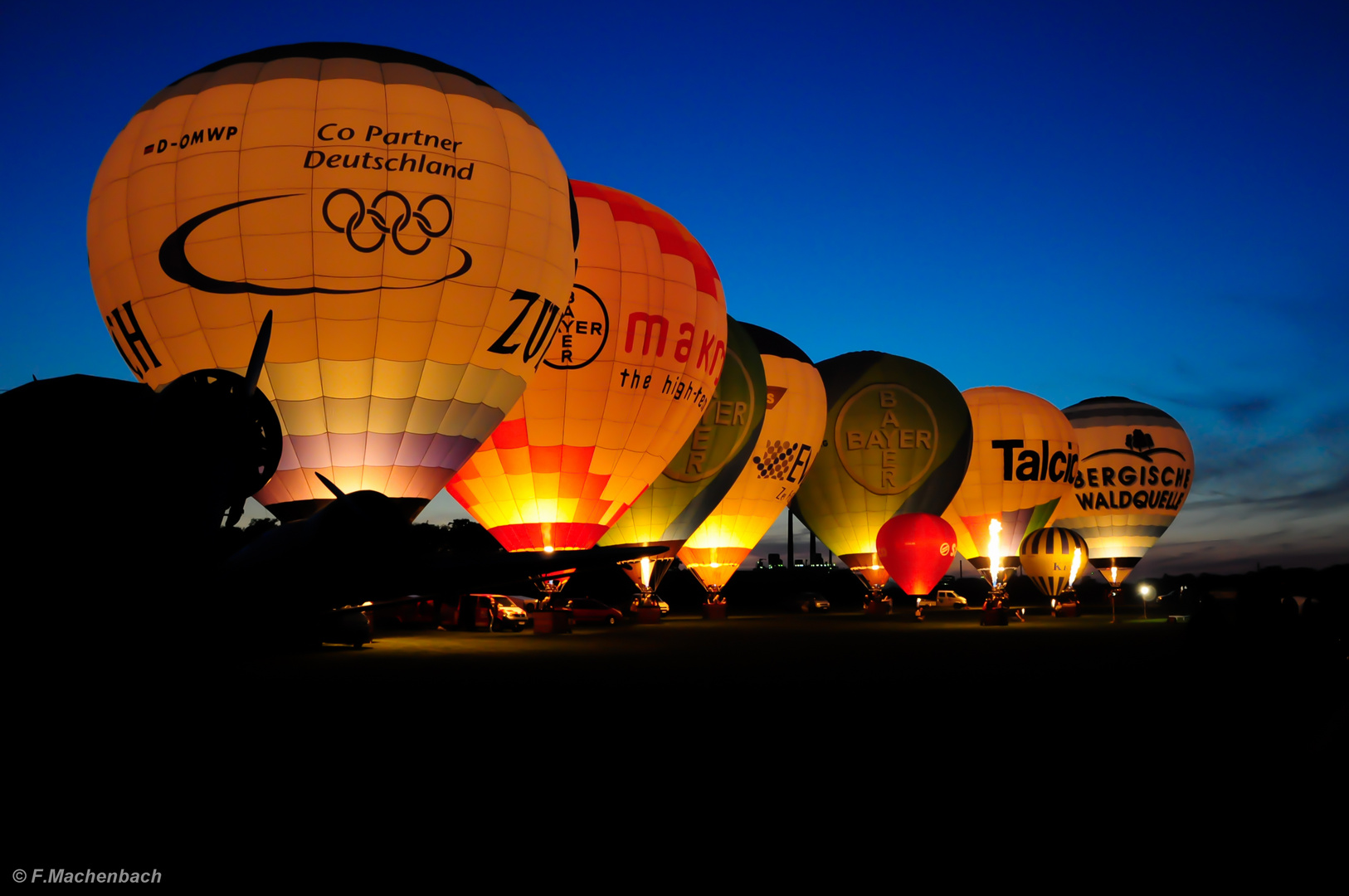 Ballon Glühen in Leverkusen