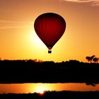 Ballon im Abendrot