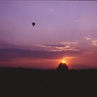 Ballon im Sonnenuntergang