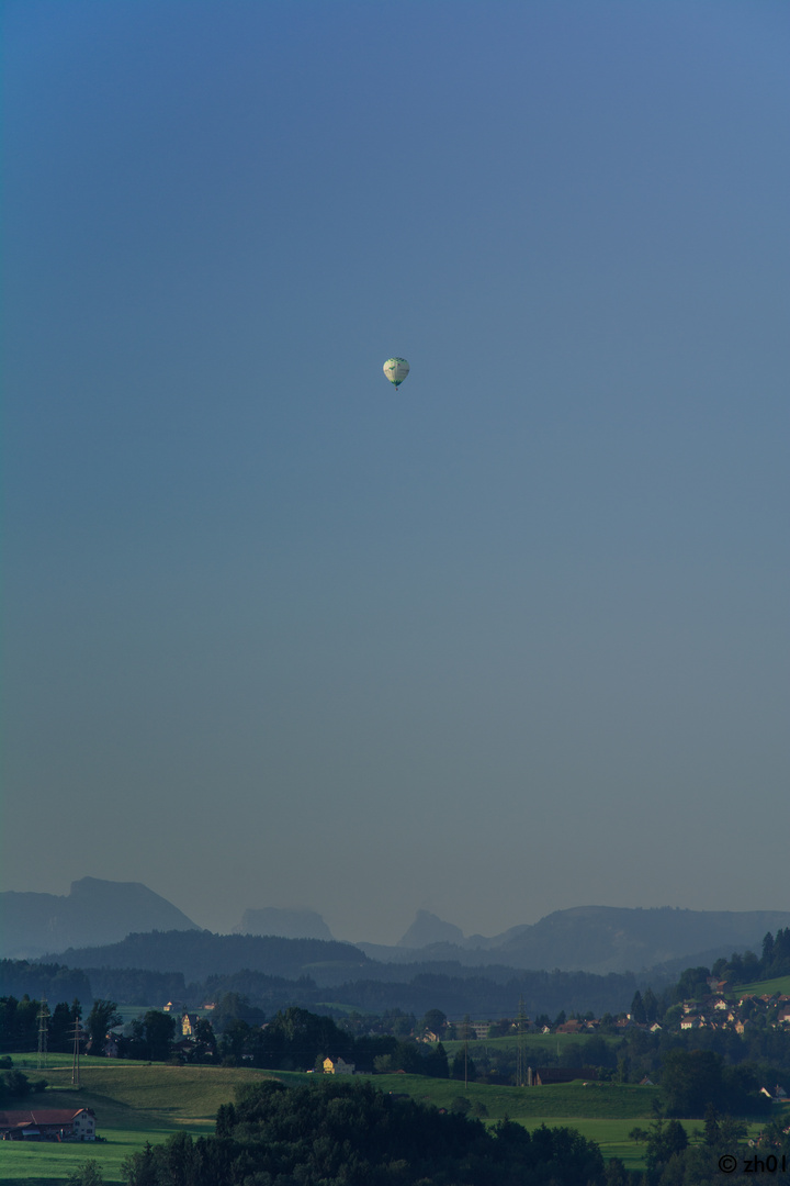 Ballon in Morgenstimmung