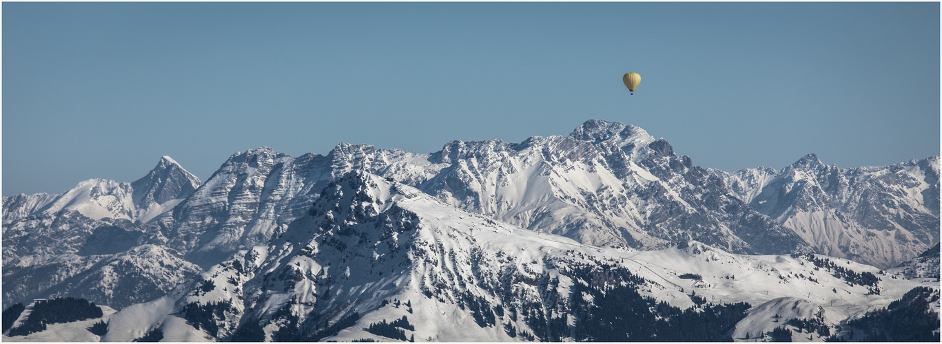 Ballon mit Aussicht .