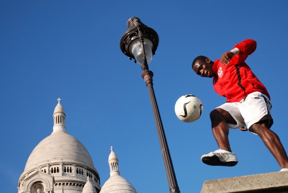 Ballon rond à Montmartre