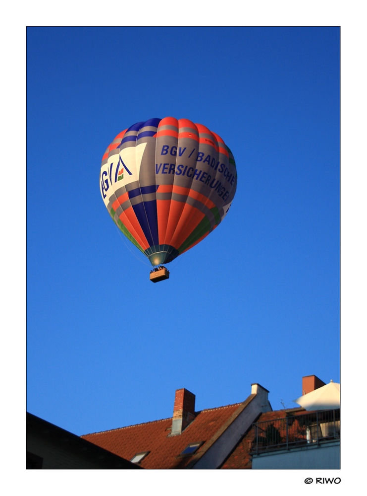 Ballon über der Stadt....