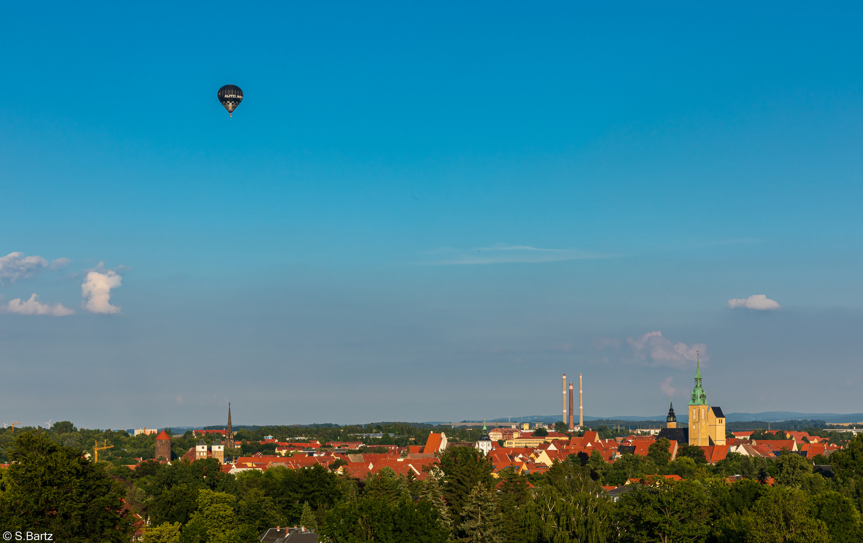 Ballon über Freiberg (1)