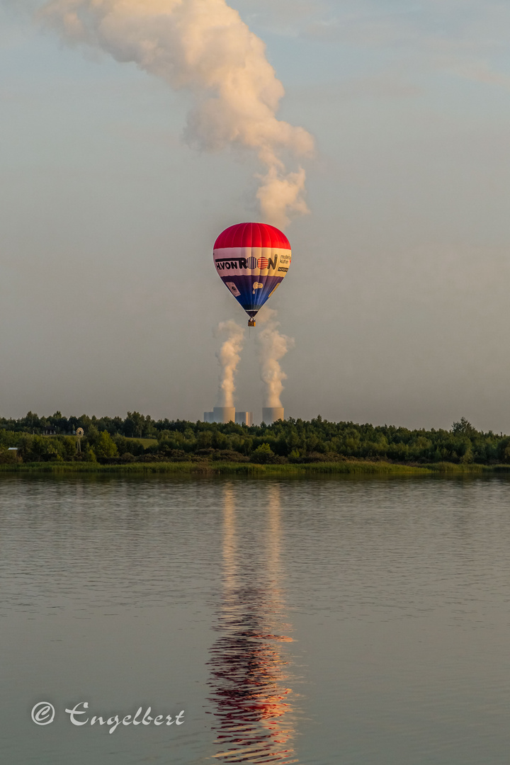 Ballon über KW Lippendorf