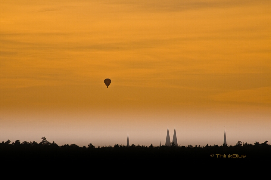 Ballon über Lübeck