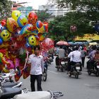 Ballon-Verkäufer in Hanoi