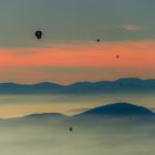 BallonFahren im Abendlicht