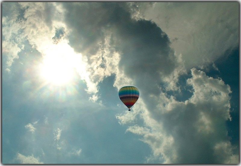 Ballonfahren   oder Himmel über Deutschland