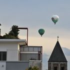 Ballonfahrer über Köln