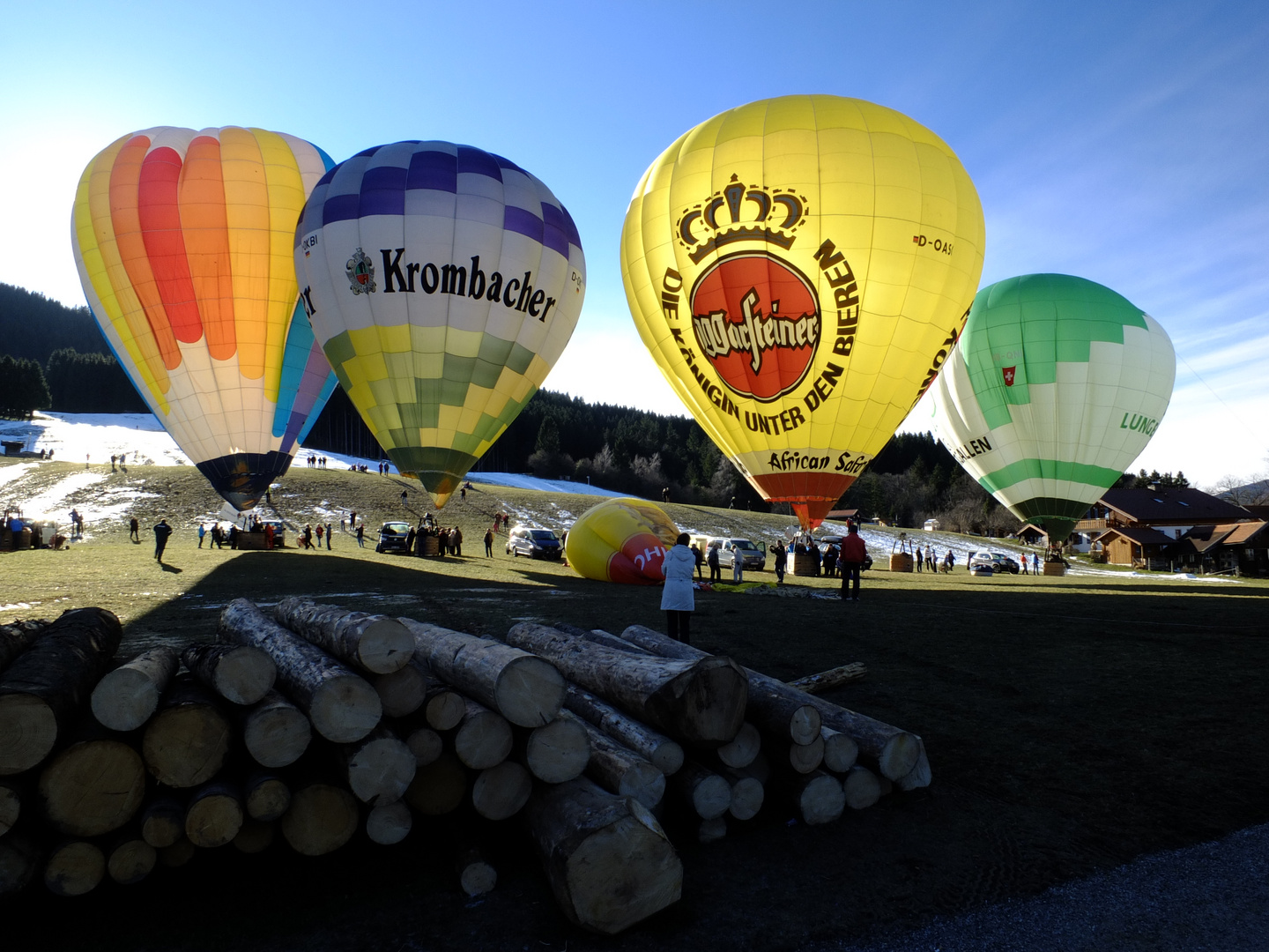 Ballonfahrertreffen in Bad Kohlgrub am Neujahrstag 2014