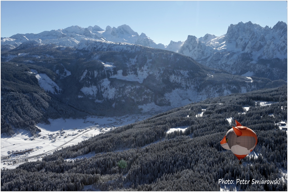 Ballonfahrt 2017 über die Alpen