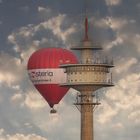 Ballonfahrt am Abend