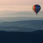 Ballonfahrt am Abend