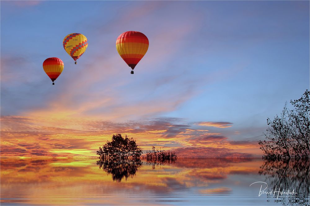 Ballonfahrt am Niederrhein ....