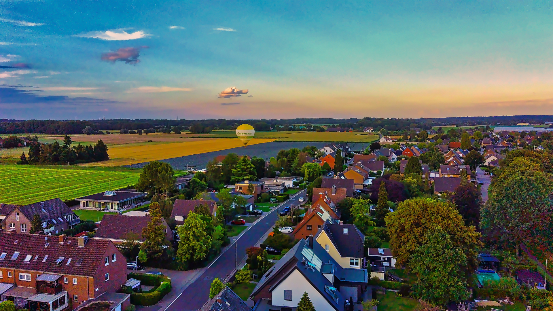 Ballonfahrt am Niederrhein