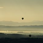 Ballonfahrt im Sonnenaufgang