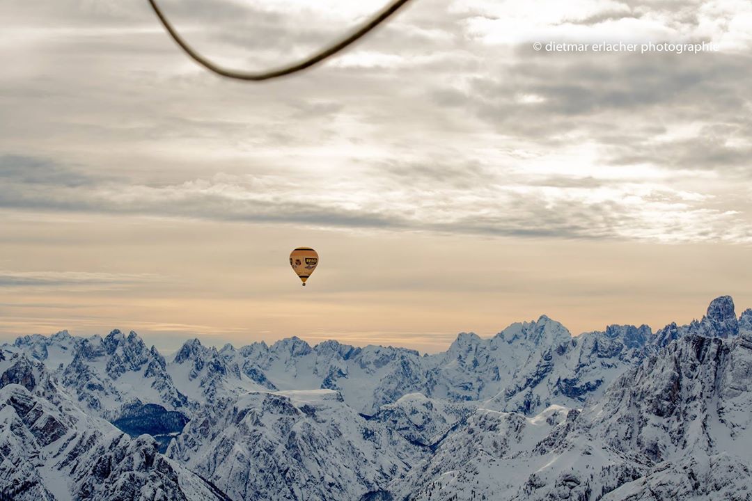 Ballonfahrt im Winter