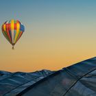 Ballonfahrt ins Abendrot