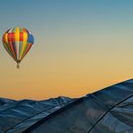 Ballonfahrt ins Abendrot