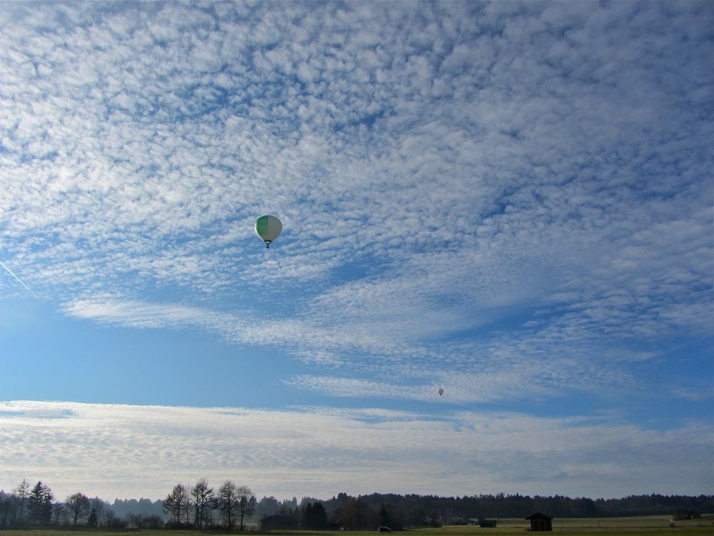 Ballonfahrt über Bayern