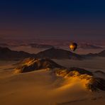 Ballonfahrt über die Namibwüste