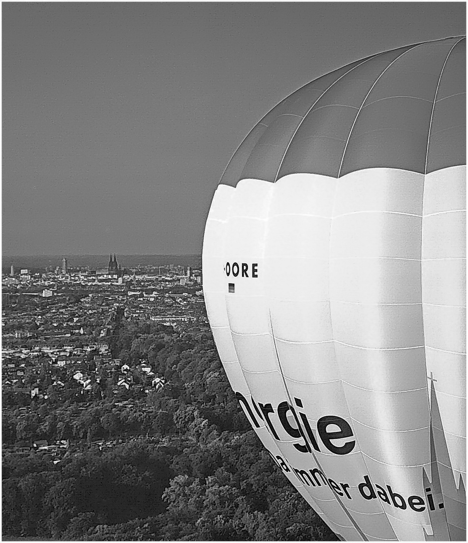 Ballonfahrt über Köln