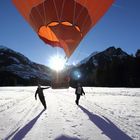 Ballonfahrt vom 25 12 17 -mit Ballon AGGENSTEIN - Landung in Vils