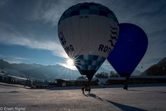 Ballonfestival in Chateau d'Oex (Schweiz)