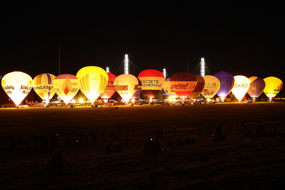 Ballonfestival Köln Freitag Abend Nightglow2