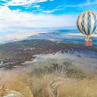 Ballonflug über die Nordsee