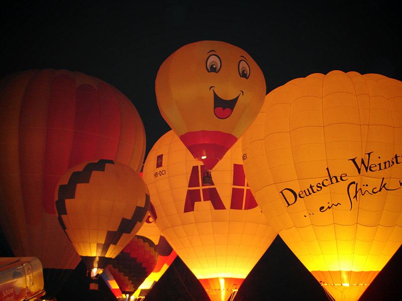 Ballonglow in Ladenburg 2007