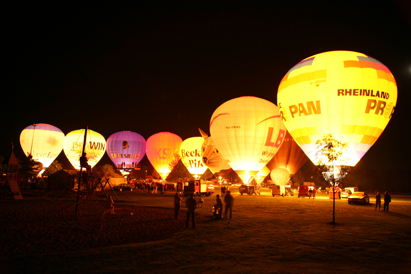 Ballonglühen am Bostalsee 2010